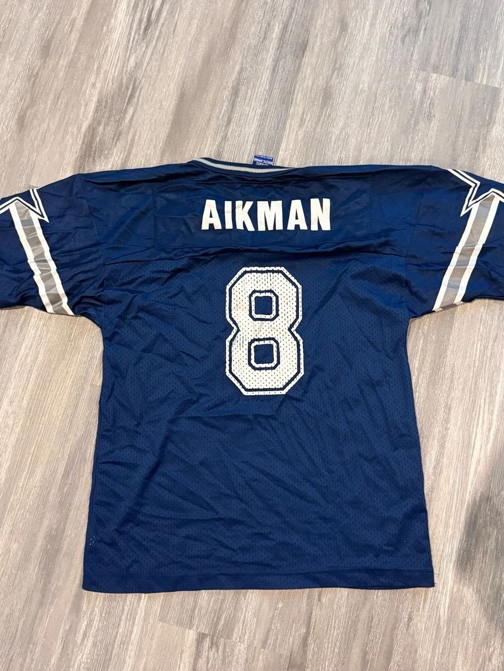Dallas Cowboys Navy Blue Kids Football Jersey Aikman #8